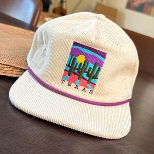 Mighty Fine Embroidered Texas Corduroy Snapback Hat